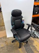 1 DPS CENTURION GAMING OFFICE CHAIR WITH ADJUSTABLE HEADREST RRP Â£149 (WORKING)