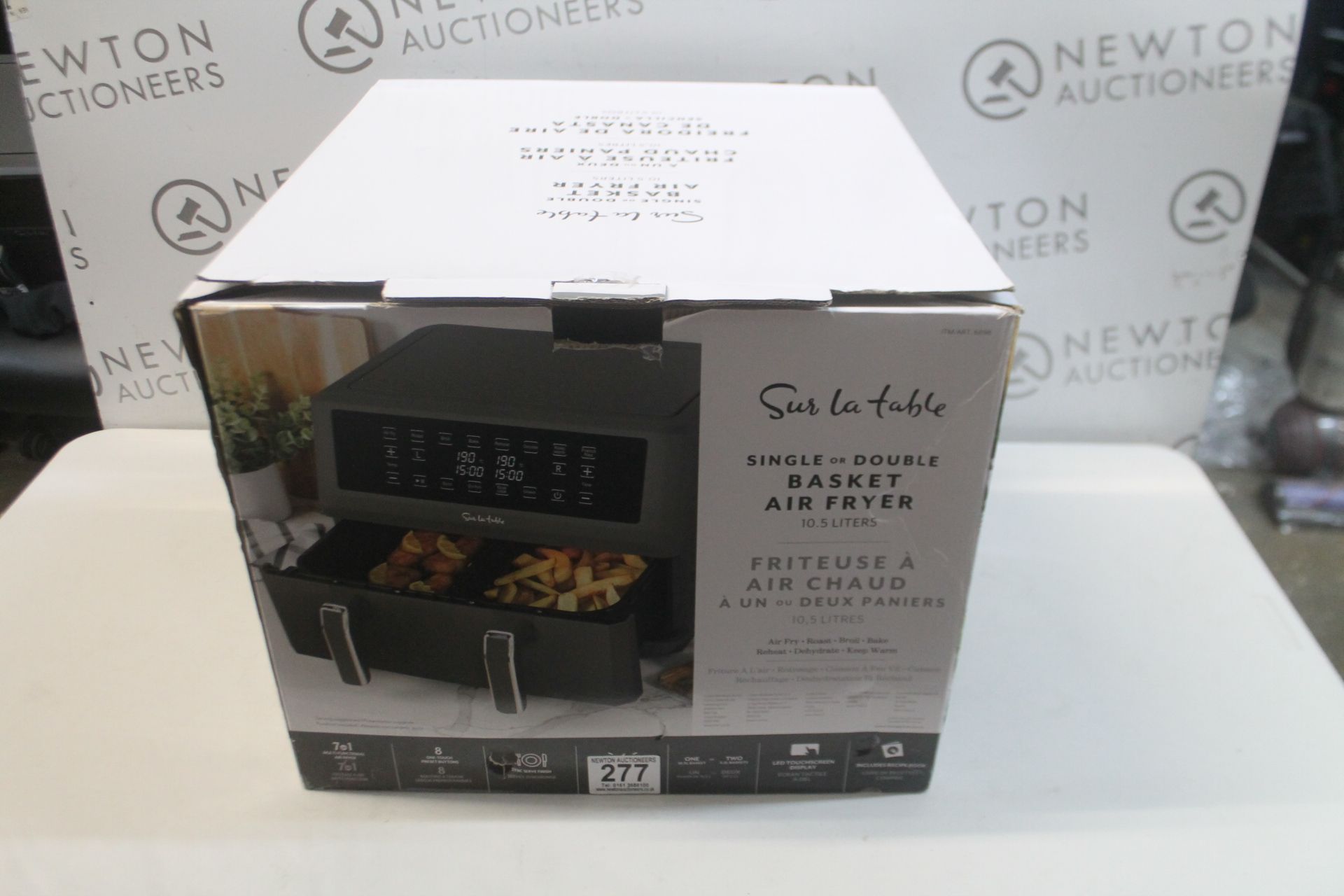 1 BOXED SUR LA TABLE DIGITAL AIR FRYER DUAL BASKET 10.4L RRP Â£109.99
