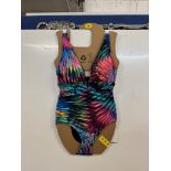 1 ROD BEATTIE LADIES BLEU SWIMSUIT IN TROPICAL SIZE 10 RRP Â£19