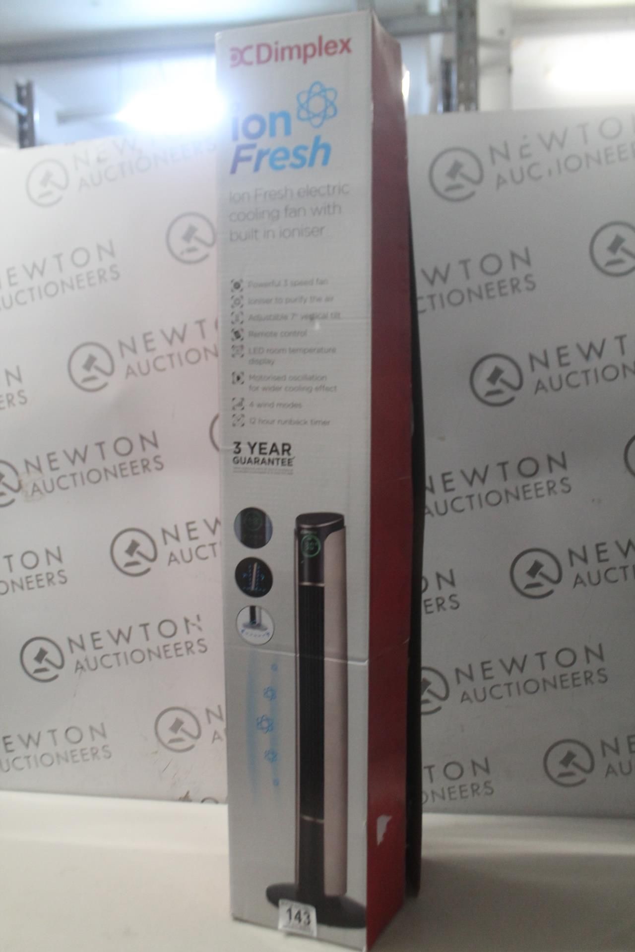 1 BOXED DIMPLEX ION FRESH COOLING TOWER FAN WITH IONISER RRP Â£99