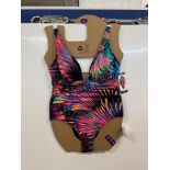 1 ROD BEATTIE LADIES BLEU SWIMSUIT IN TROPICAL SIZE 18 RRP Â£19