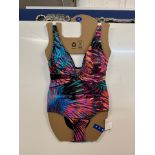 1 ROD BEATTIE LADIES BLEU SWIMSUIT IN TROPICAL SIZE 14 RRP Â£19