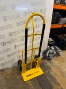 1 YELLOW HAND TRUCK RRP Â£99 (BENT WHEEL)