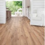 1 BOXED GOLDEN SELECT WOODLAND SPLASH SHIELD AC5 LAMINATE FLOORING WITH FOAM UNDERLAY - (COVERS