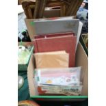Small selection of stamp albums and various loose stamps