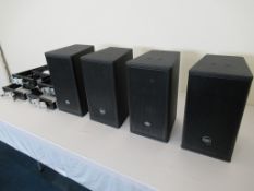 (4) DAS Audio Artec-508 Black Speakers