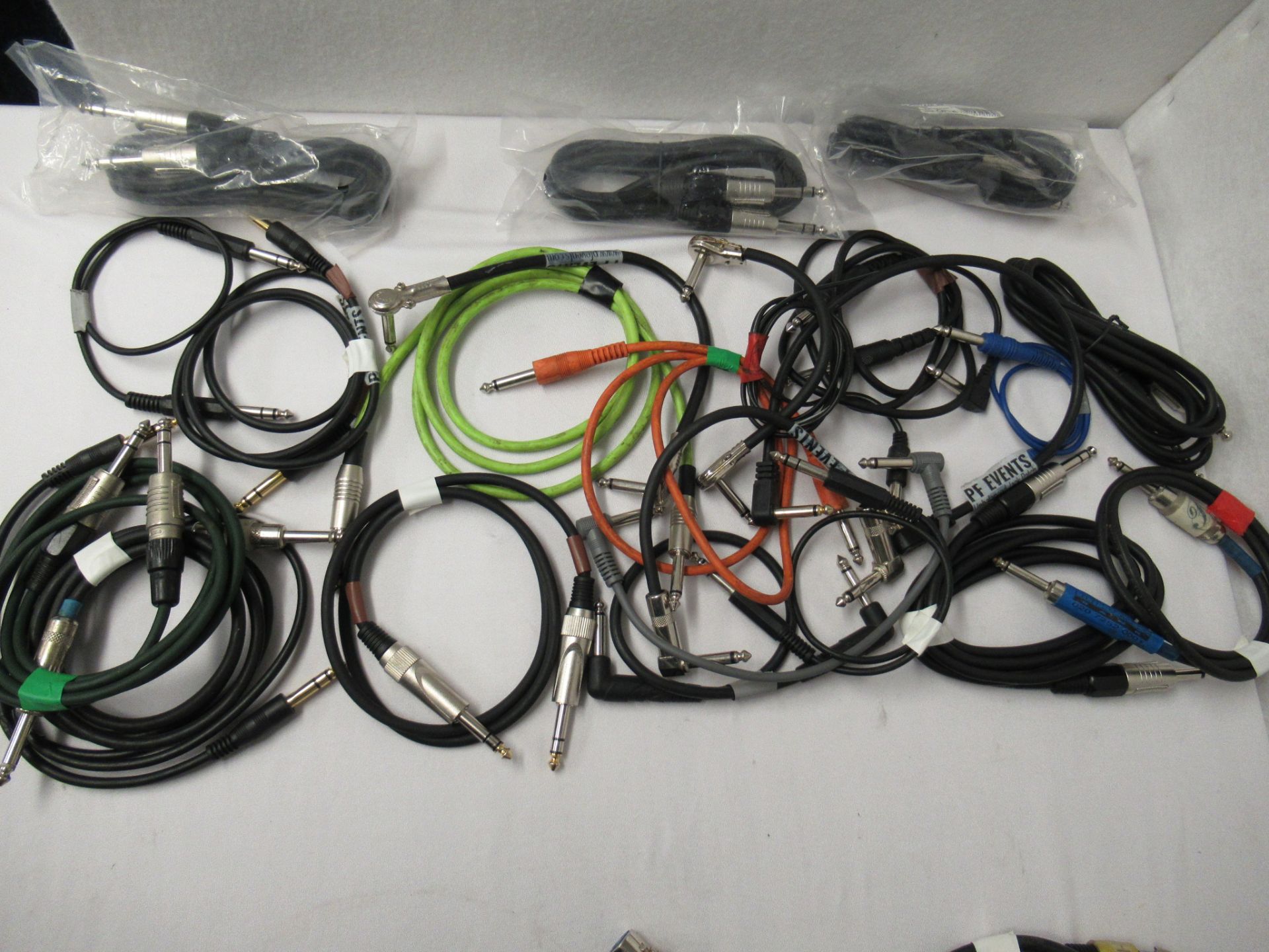 Quantity of XLR and 1/4" jack patch cables - Image 2 of 6
