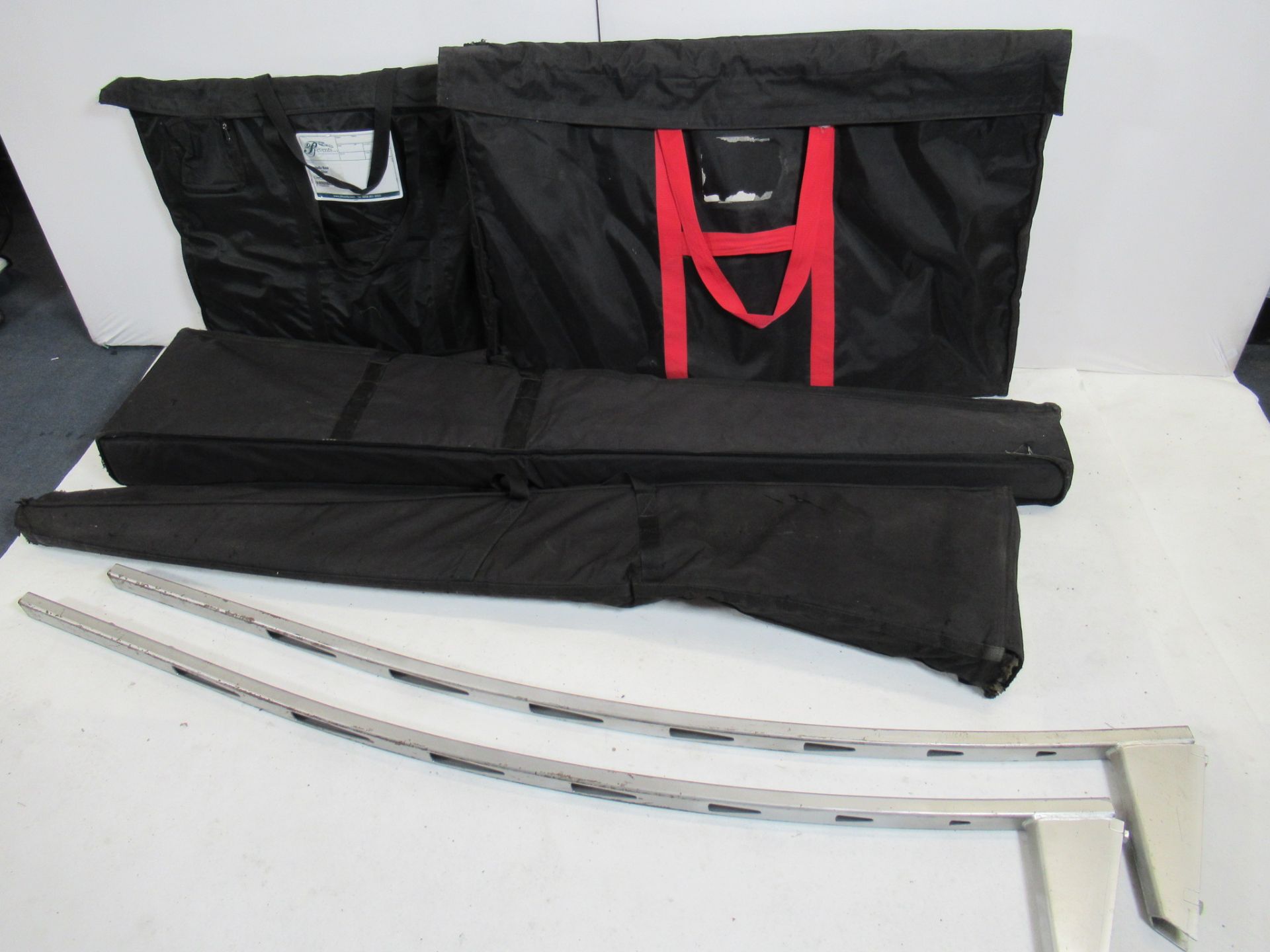 (2) Unicol Parabella heavy duty silver stands - Image 5 of 6