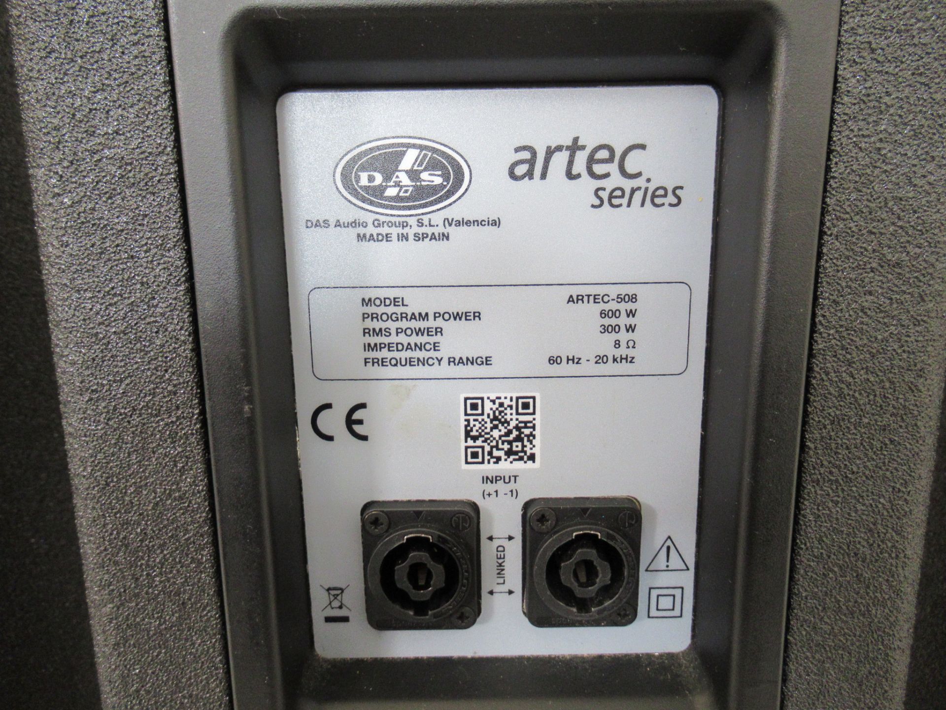 (4) DAS Audio Artec-508 Black Speakers - Image 7 of 19