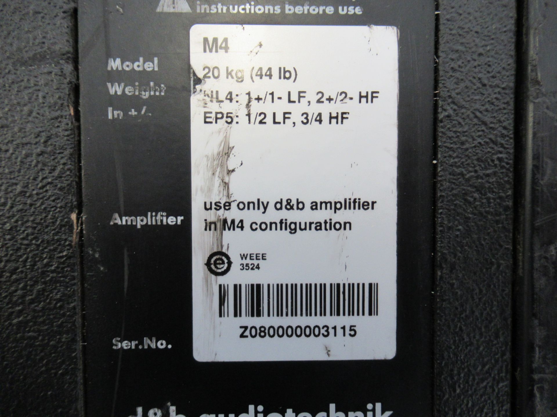 (2) d&b Audiotechnik M4 Stage Monitors - Image 7 of 12