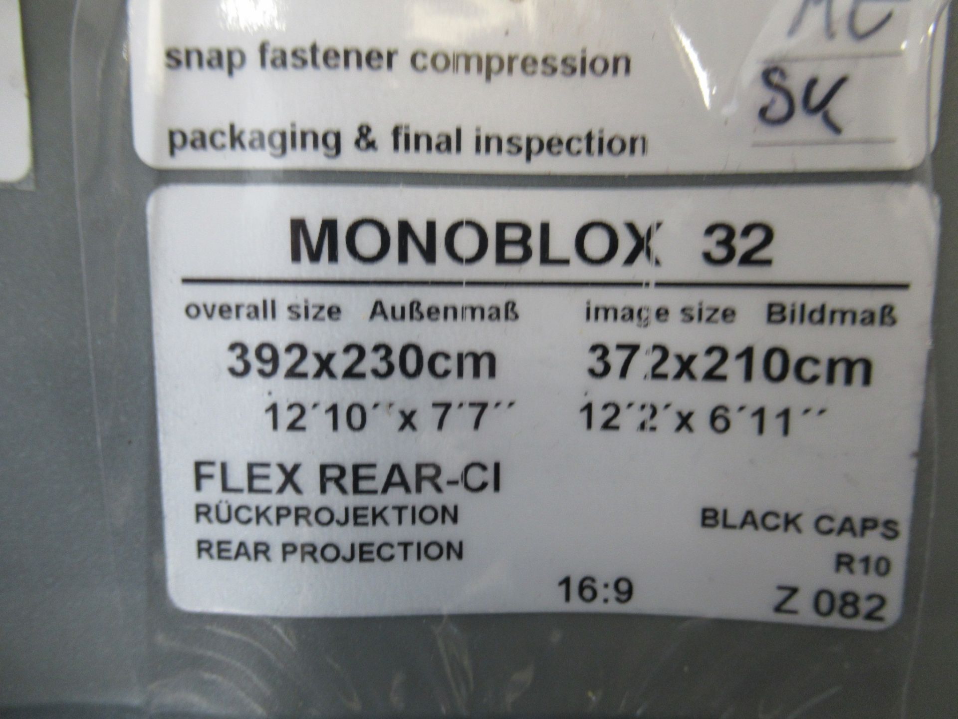 AV Stumpfl Monoblox32 Front and Rear Projection Screen - Image 2 of 10