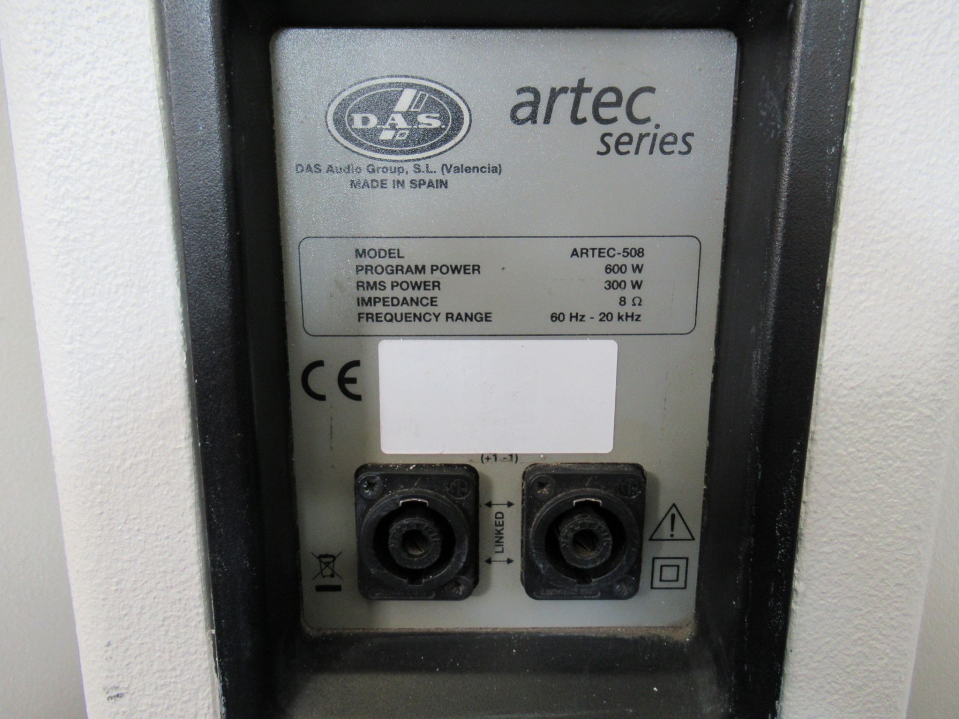 (4) DAS Audio Artec-508 White Speakers - Image 6 of 17