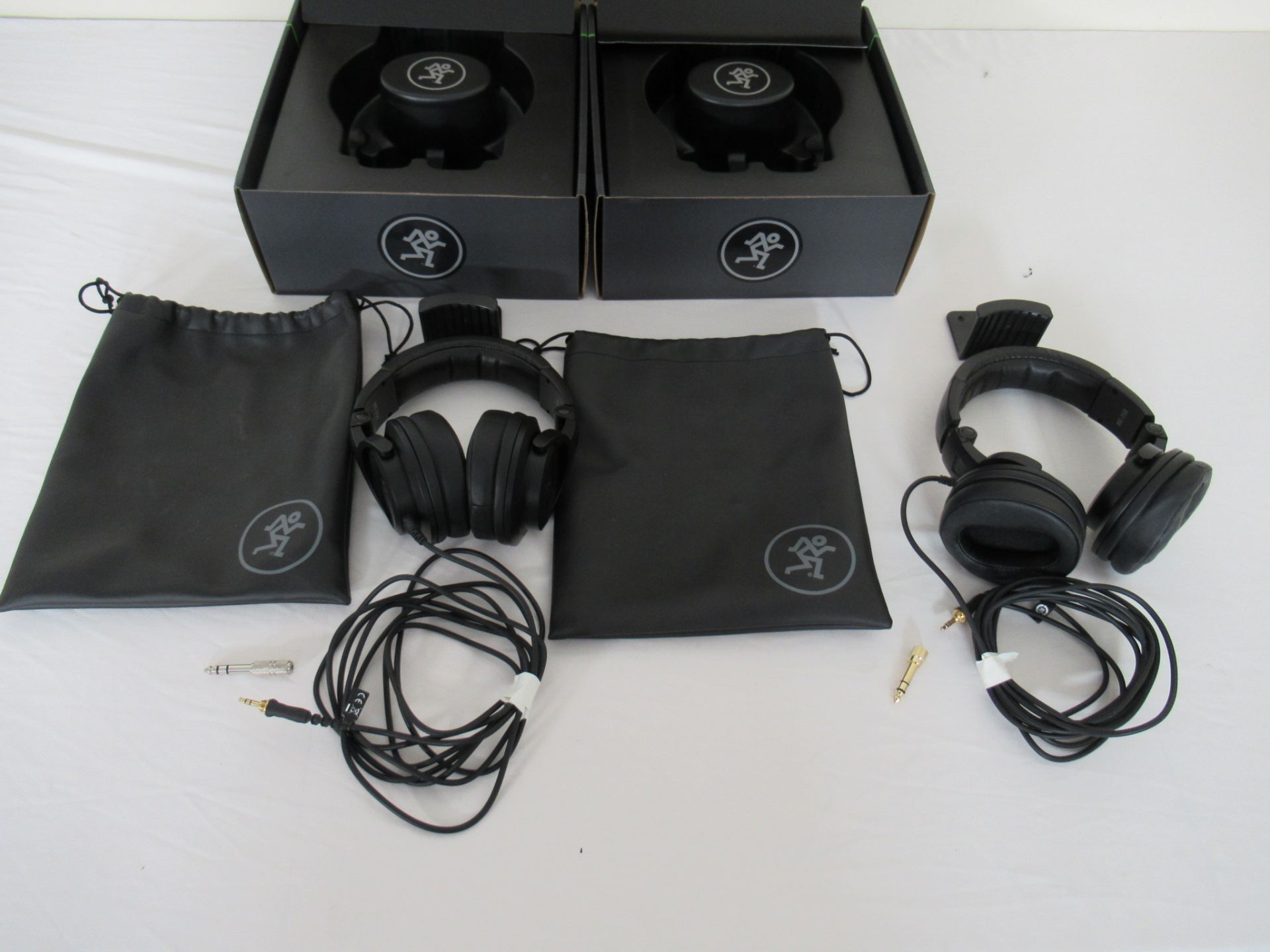 (2) Mackie MC-250 Professional Closed Back Headphones