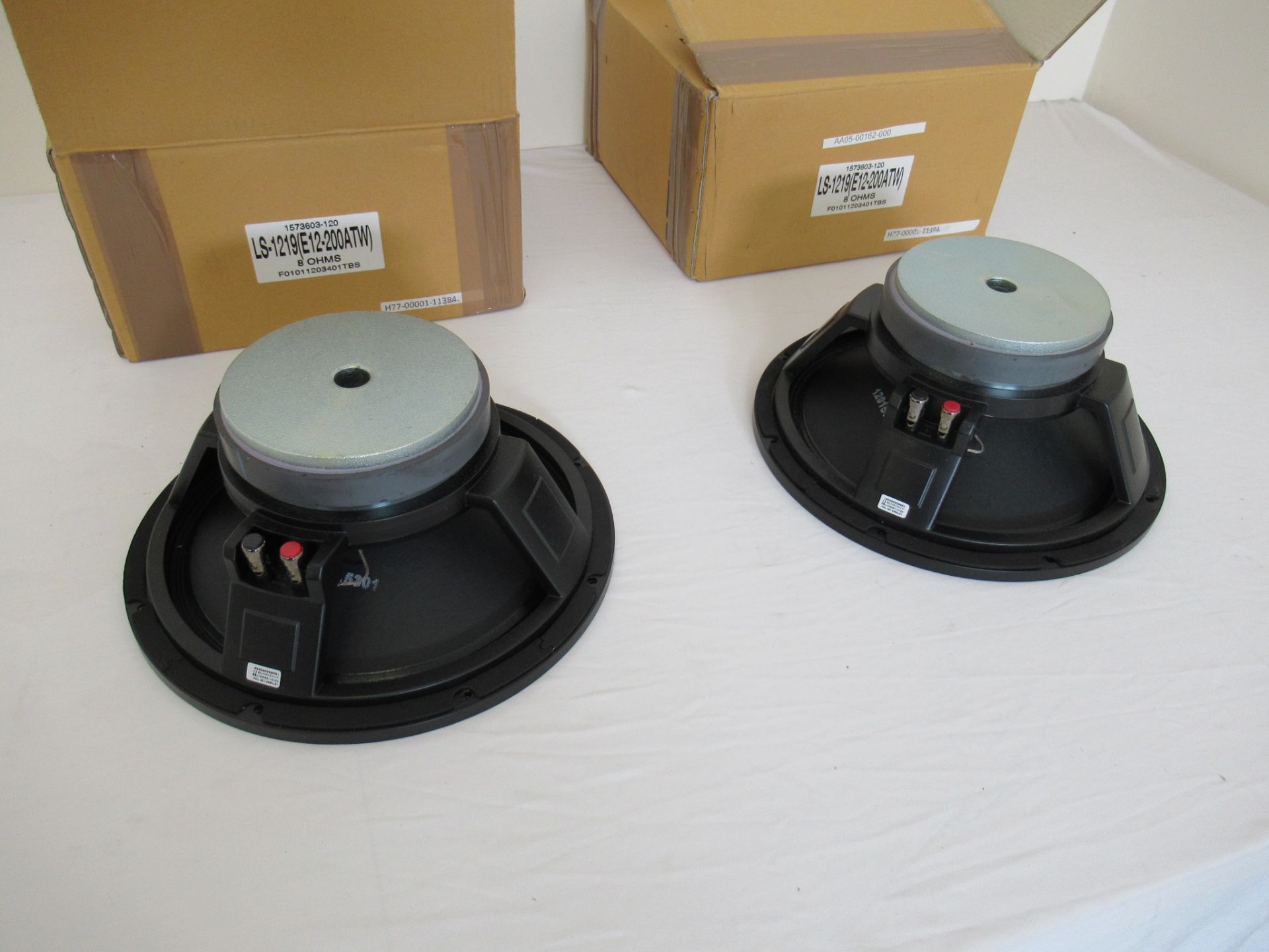 (2) Turbosound LS1219 (E12-200ATW) 12" replacement drivers, 8ohms