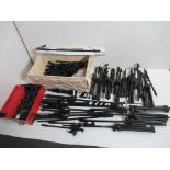 Assorted K&M microphone stands and parts for spares