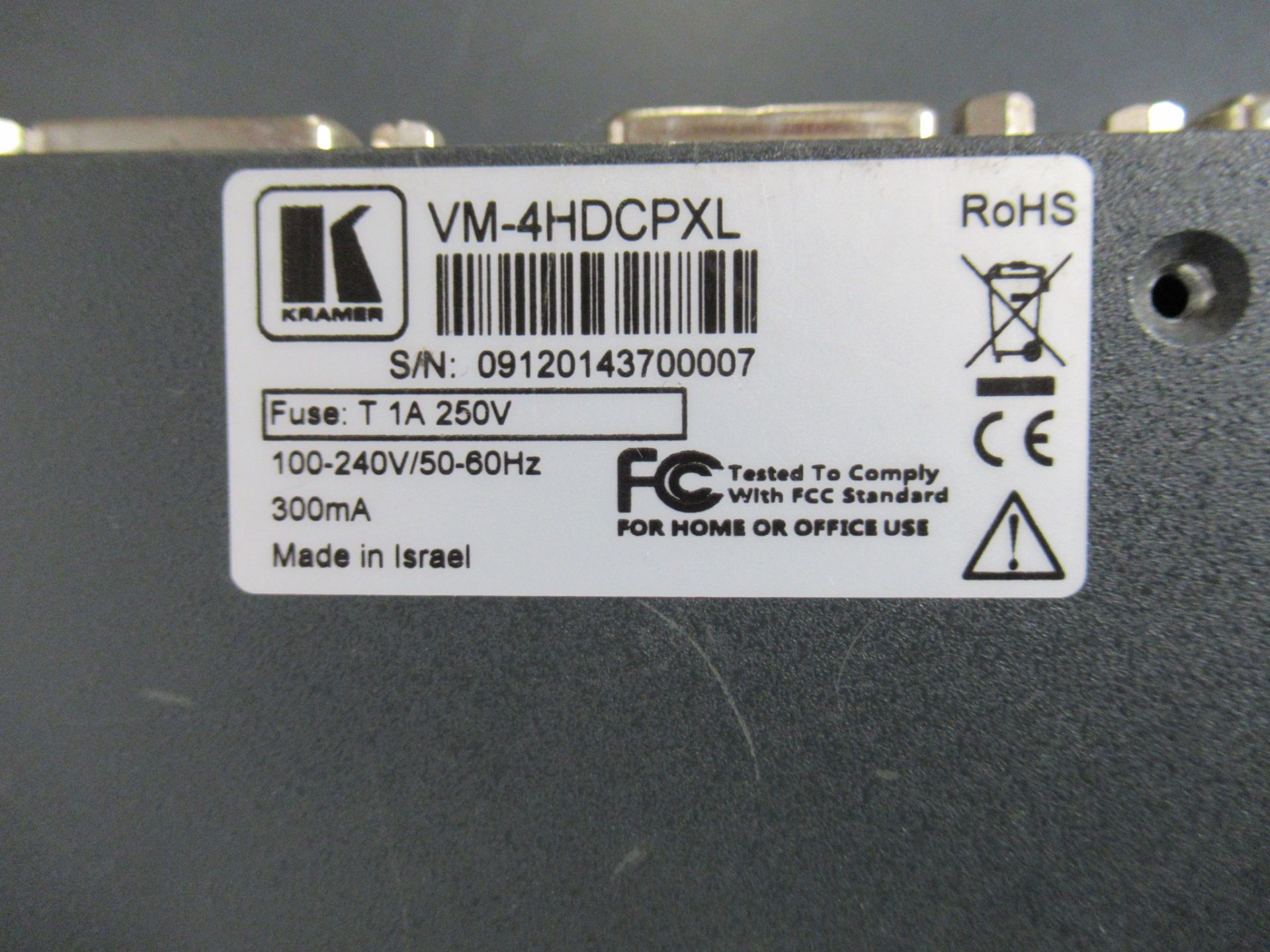 (5) Kramer VM-4HDCPXL 1:4 DVI distribution amplifiers - Image 10 of 13