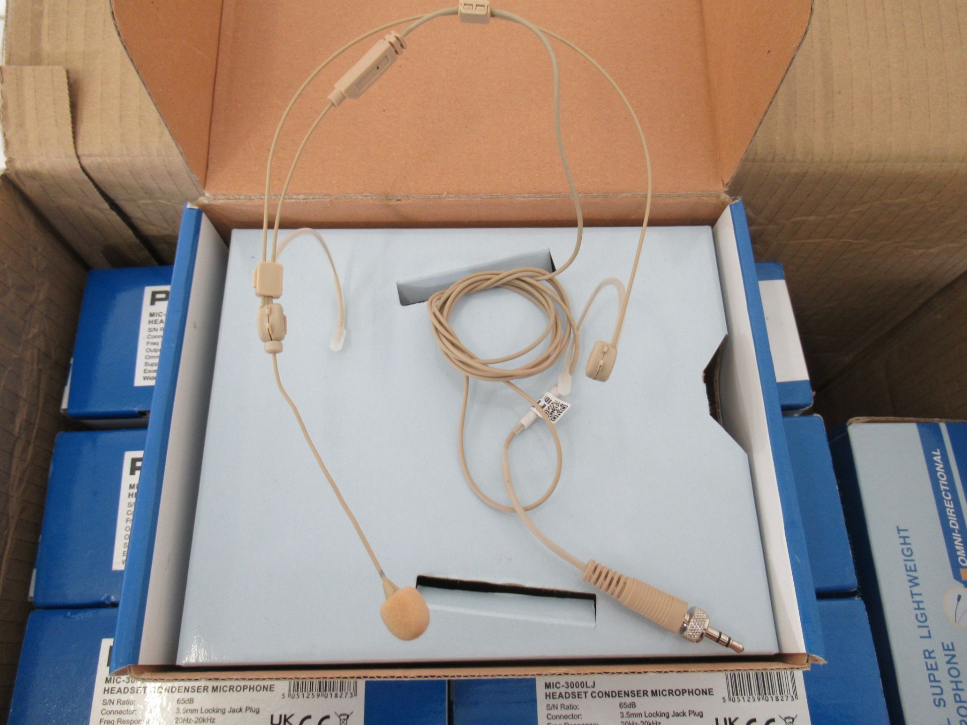 Ten Pulse MIC-3000LJ super light headset microphones - Image 2 of 4