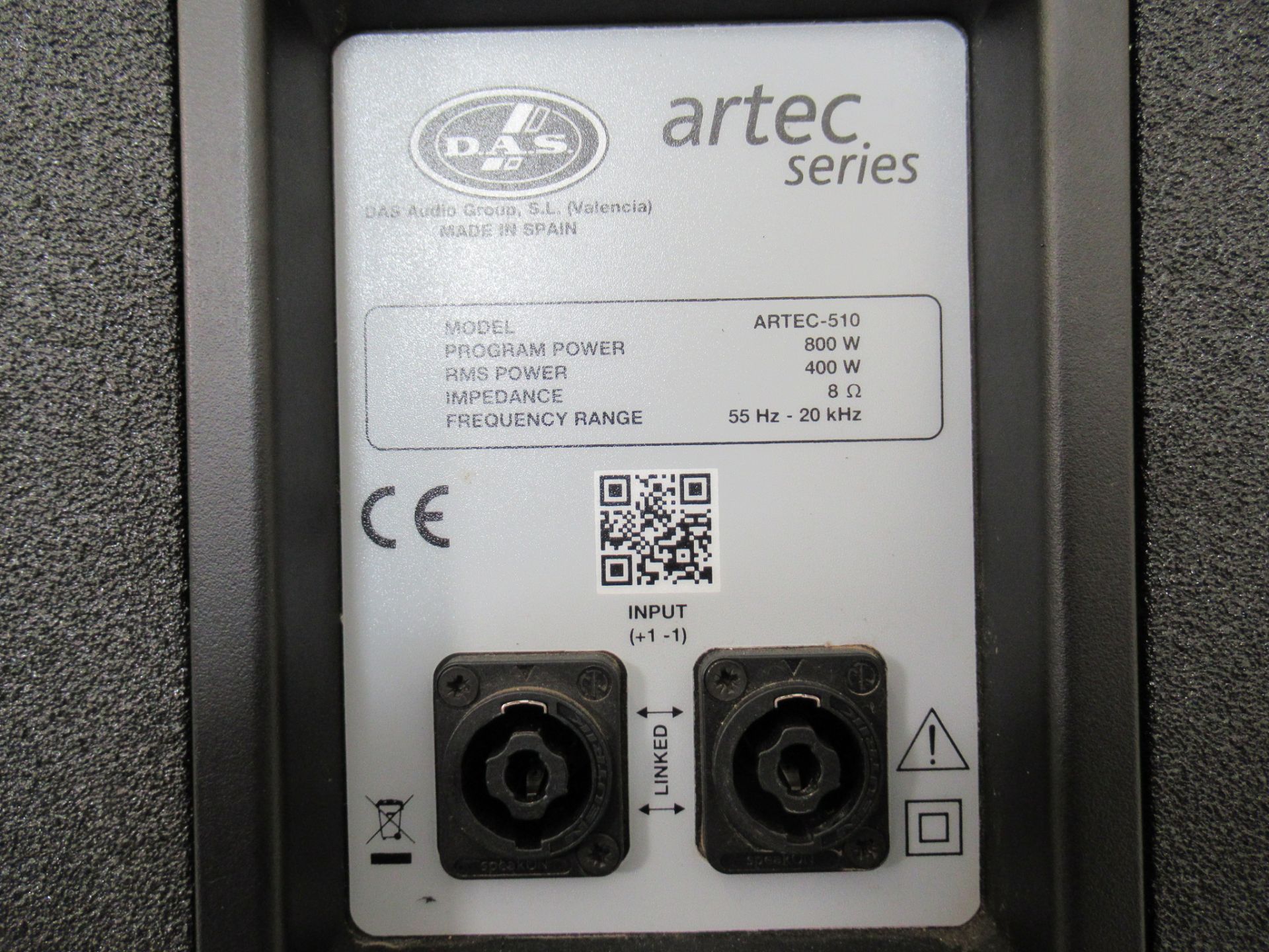 (2) DAS Audio Artec-510 Black Speakers - Image 8 of 14