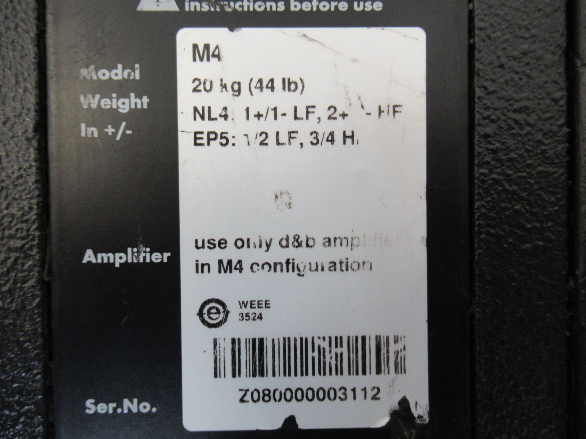 (2) d&b Audiotechnik M4 Stage Monitors - Image 6 of 12