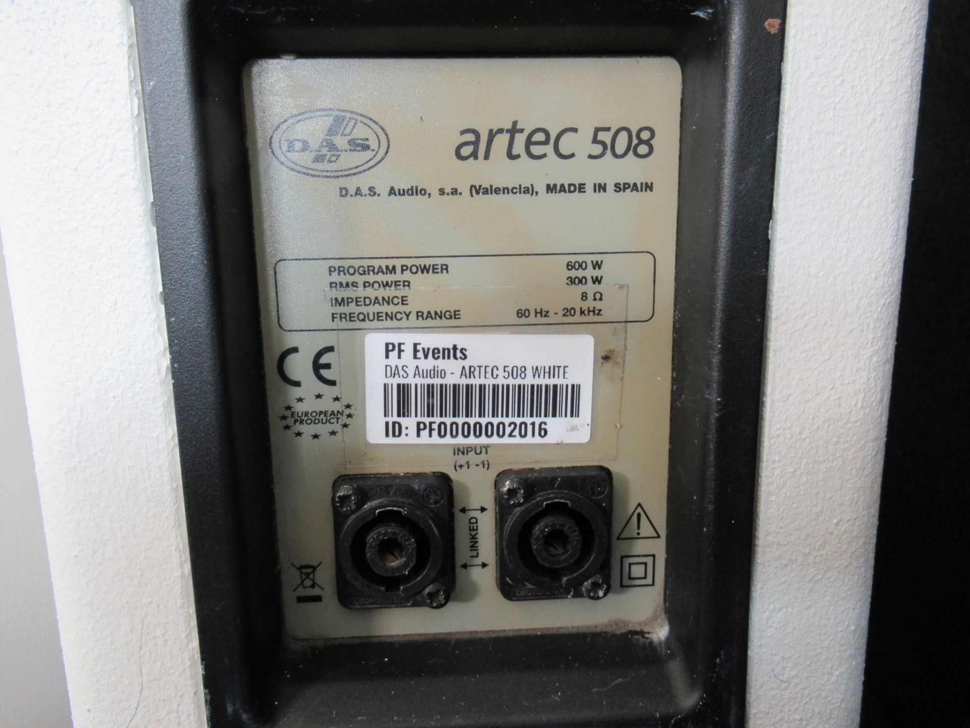 (4) DAS Audio Artec-508 White Speakers - Image 11 of 18