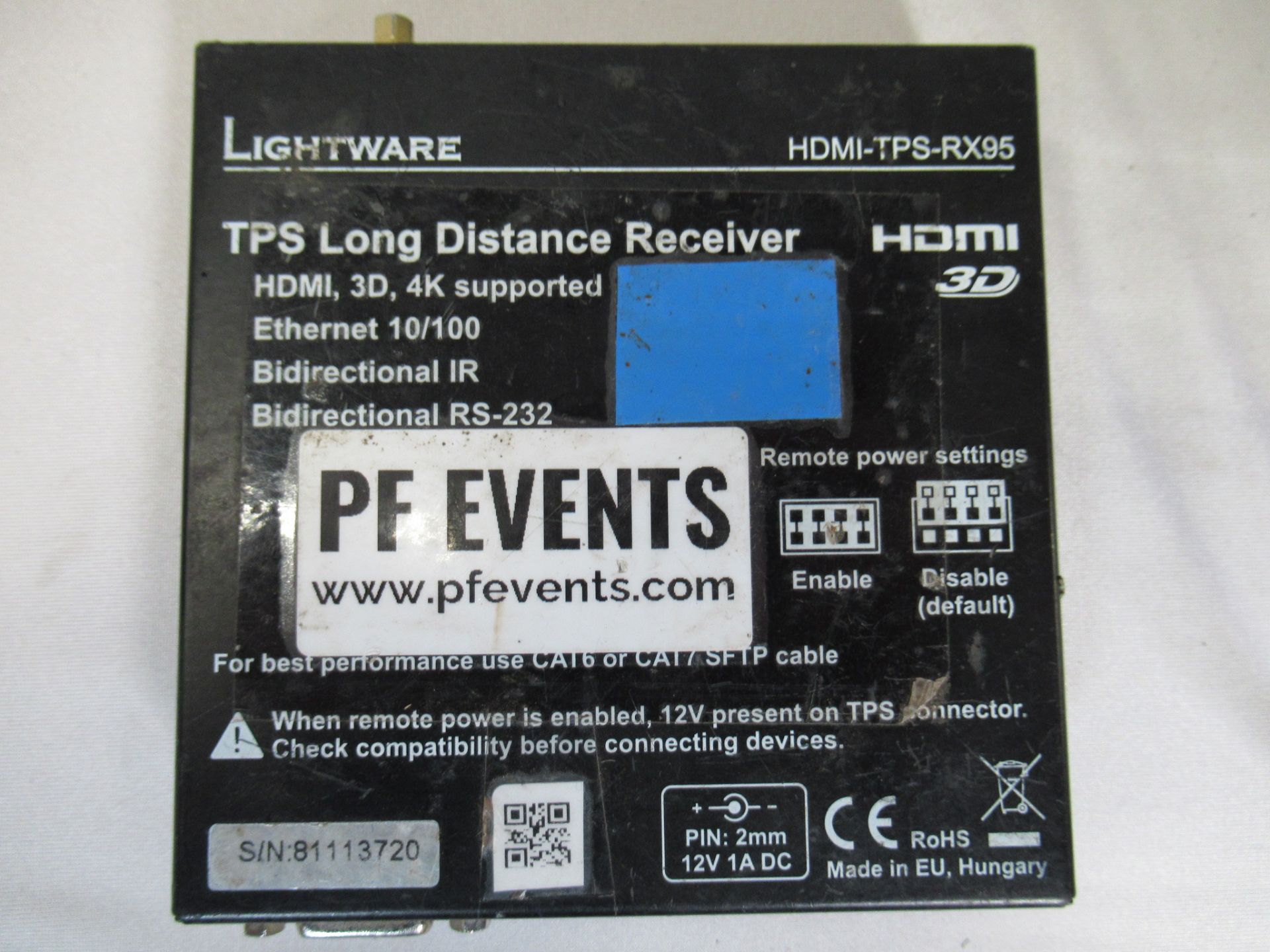 Lightware TPS Long distance receivers and transmitters - Image 5 of 16
