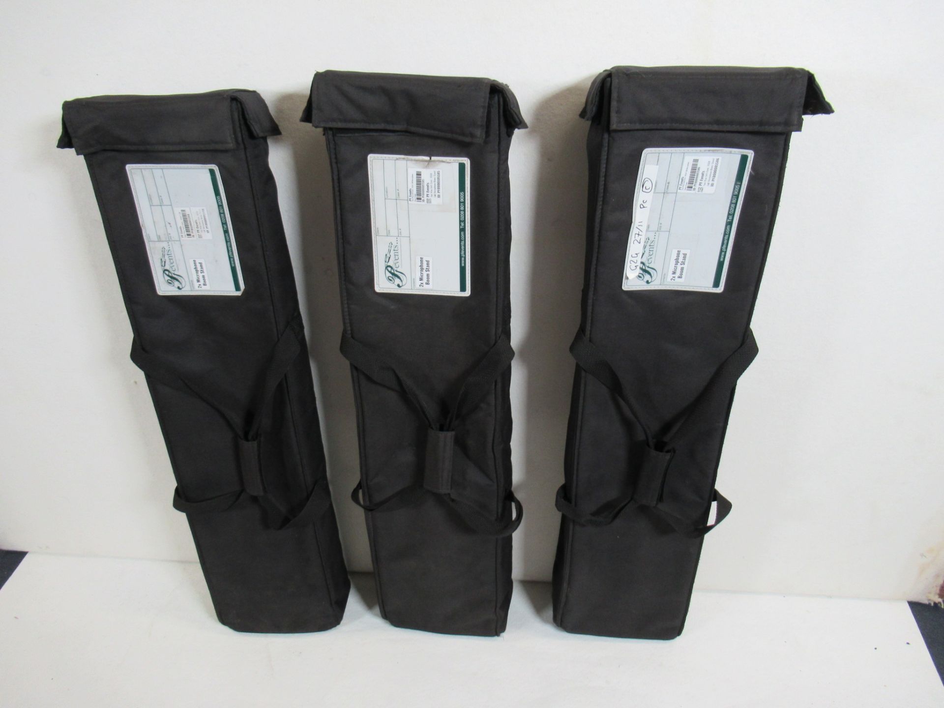 (6) K&M telescopic boom tripod microphone stands - Image 5 of 6