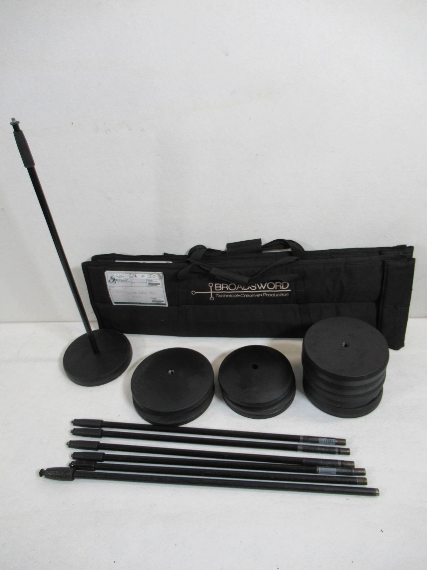 K&M round base tall telescopic microphone stands