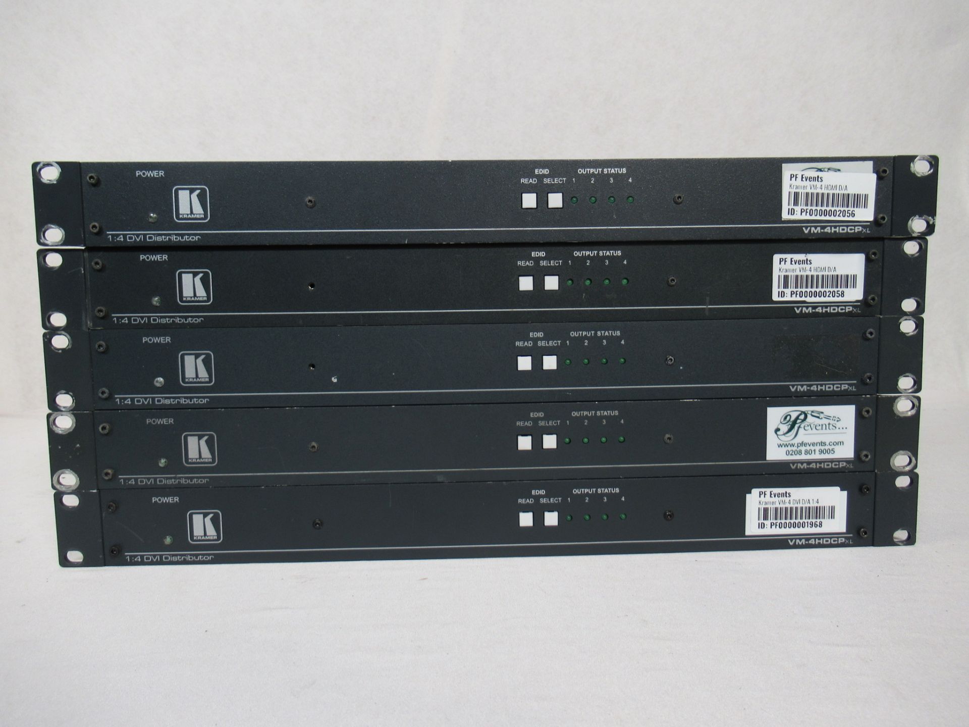 (5) Kramer VM-4HDCPXL 1:4 DVI distribution amplifiers - Image 2 of 13