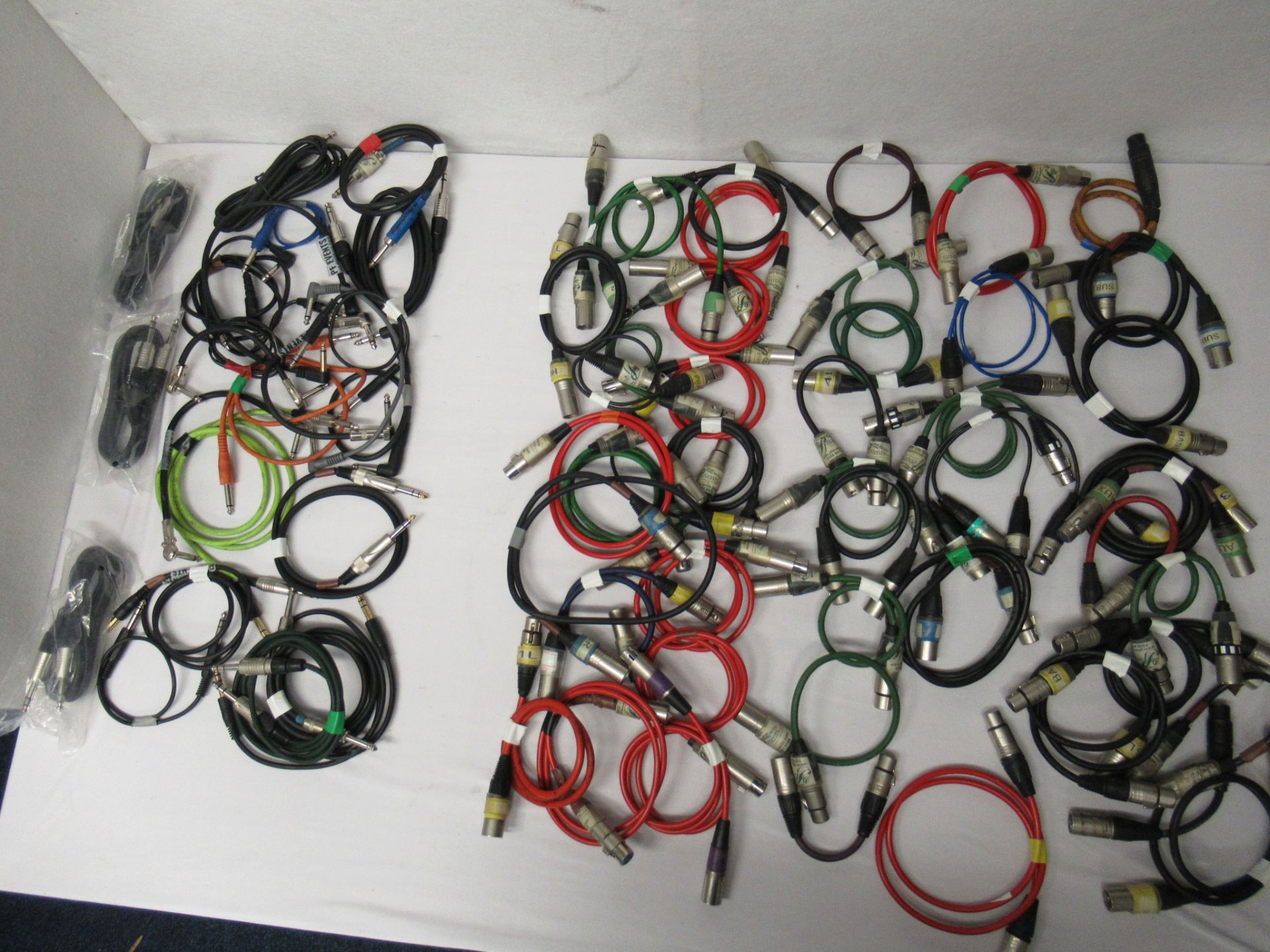 Quantity of XLR and 1/4" jack patch cables