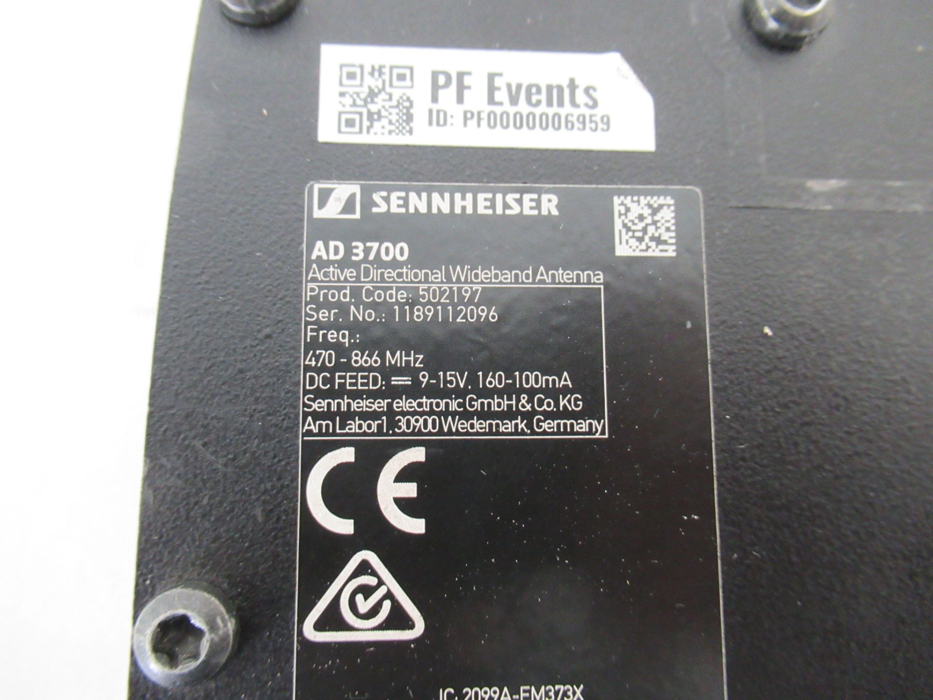 (2) Sennheiser AD 3700 Active Directional Wideband Antenna - Image 7 of 8