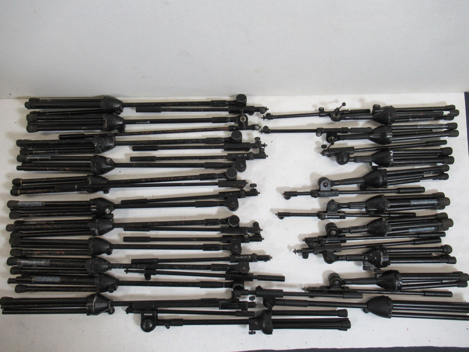 Assorted K&M, Beyerdynamic and Neewer boom tripod microphone stands