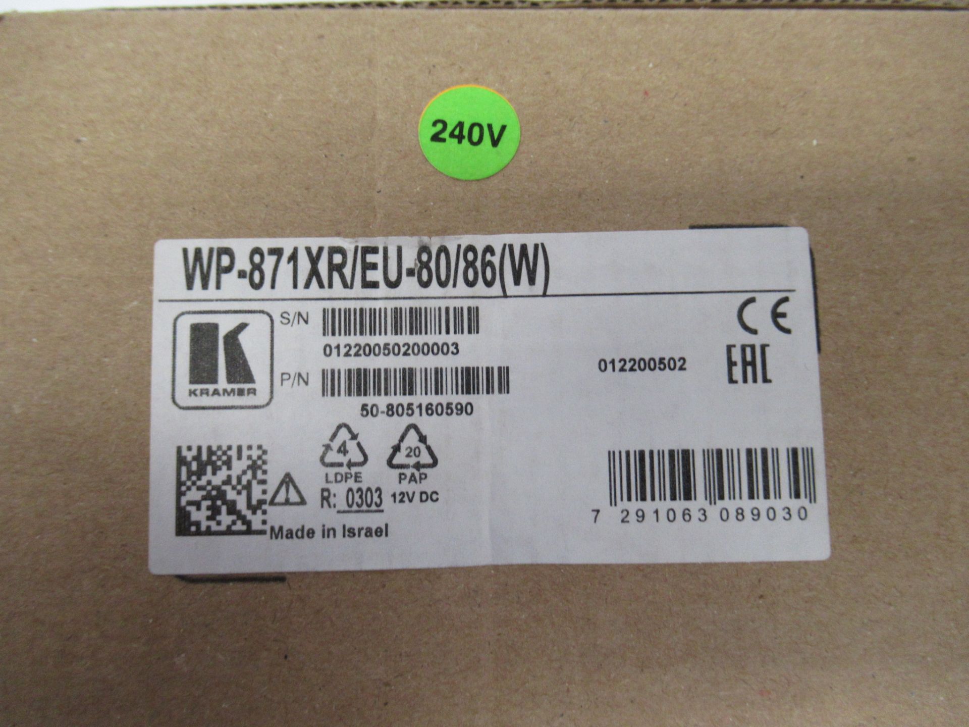 Kramer WP-871XR 4K HDR HDMI 1â€“gang PoC wallâ€“plate transmitter - Image 8 of 9