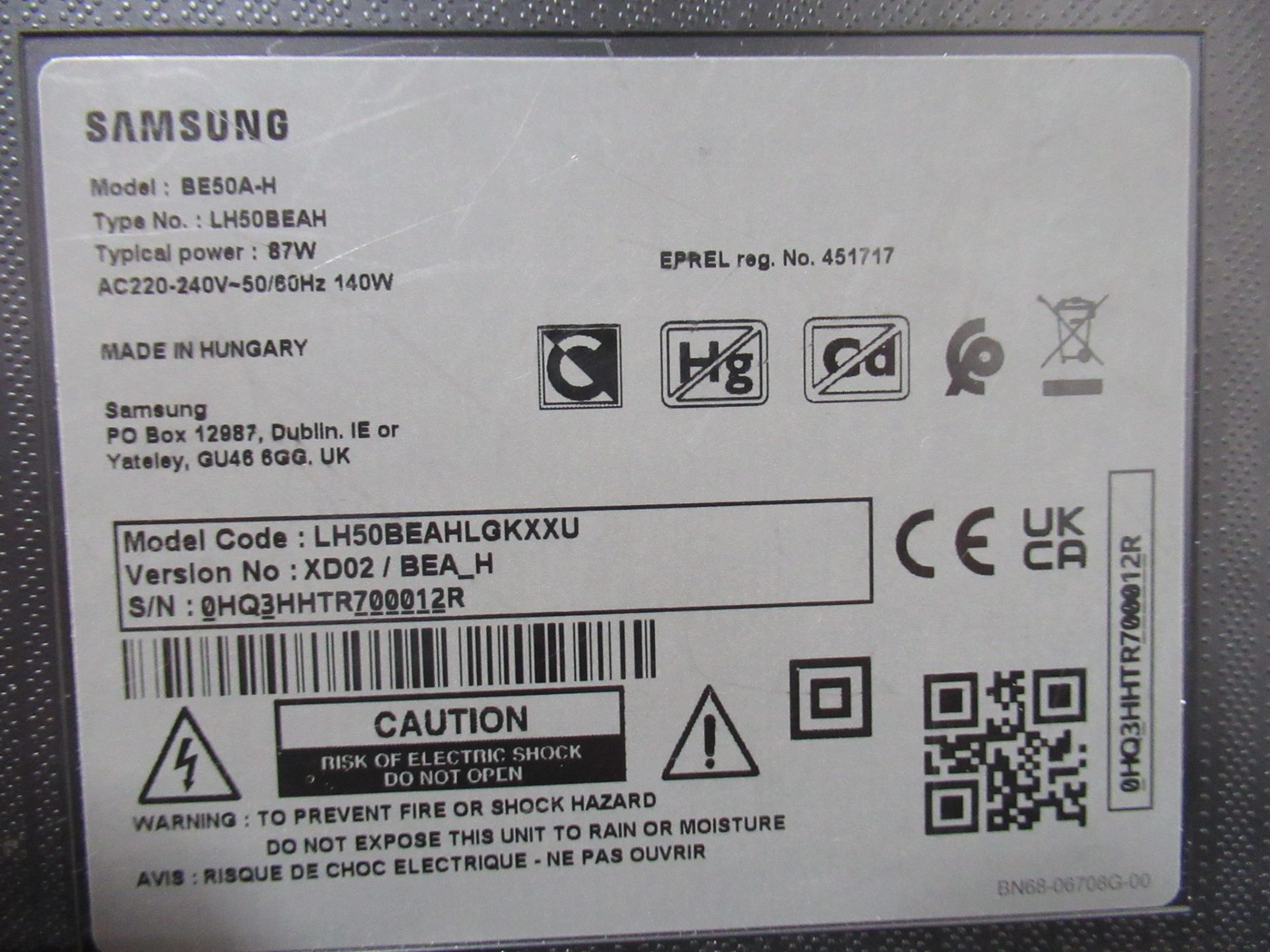 Samsung BE50A-H BEA-H Series - 50" LED-backlit LCD TV - 4K - Image 9 of 13