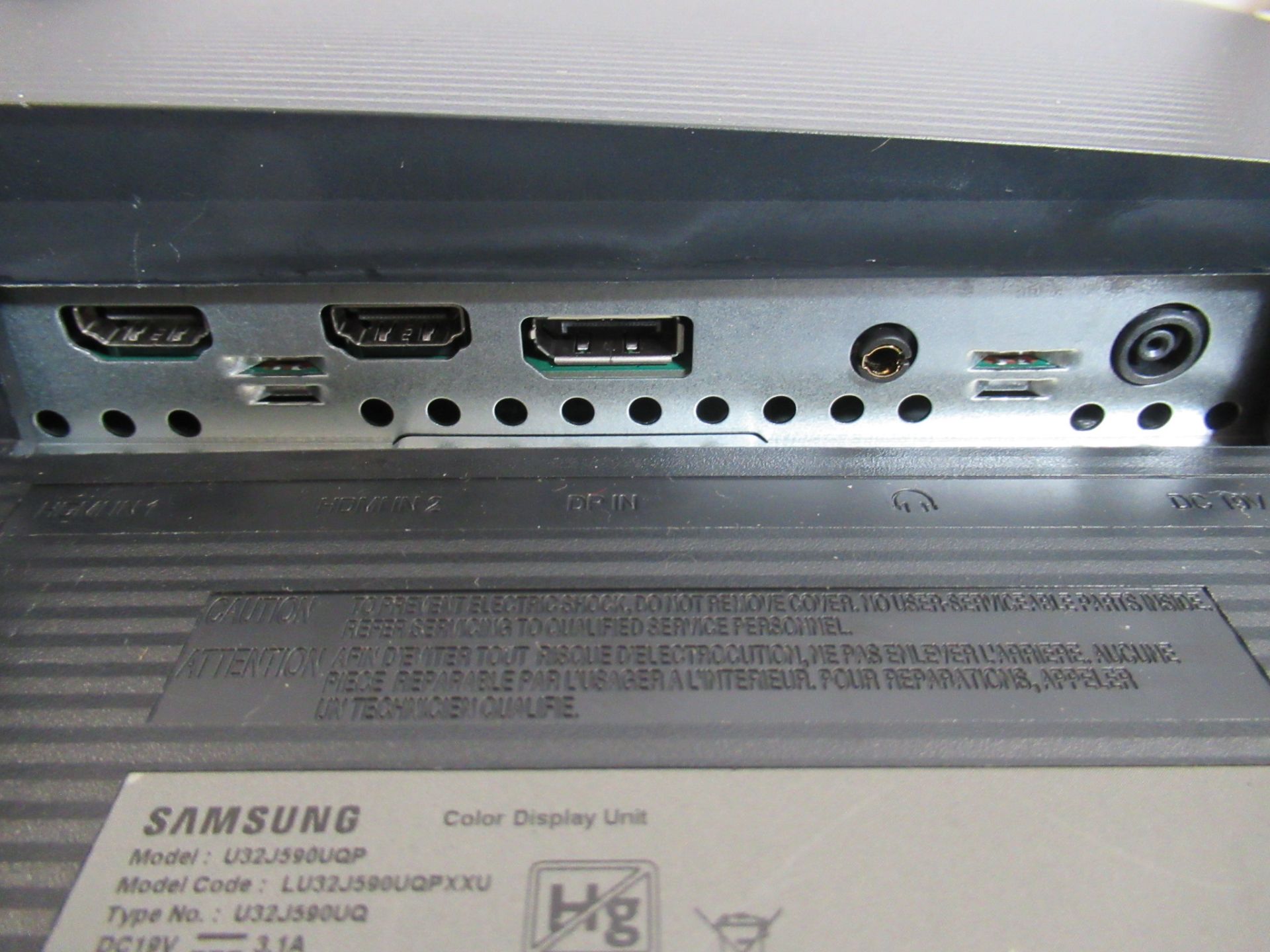 (2) Samsung U32J590UQP - UJ59 Series - 32" LED monitor - 4K - Image 6 of 8