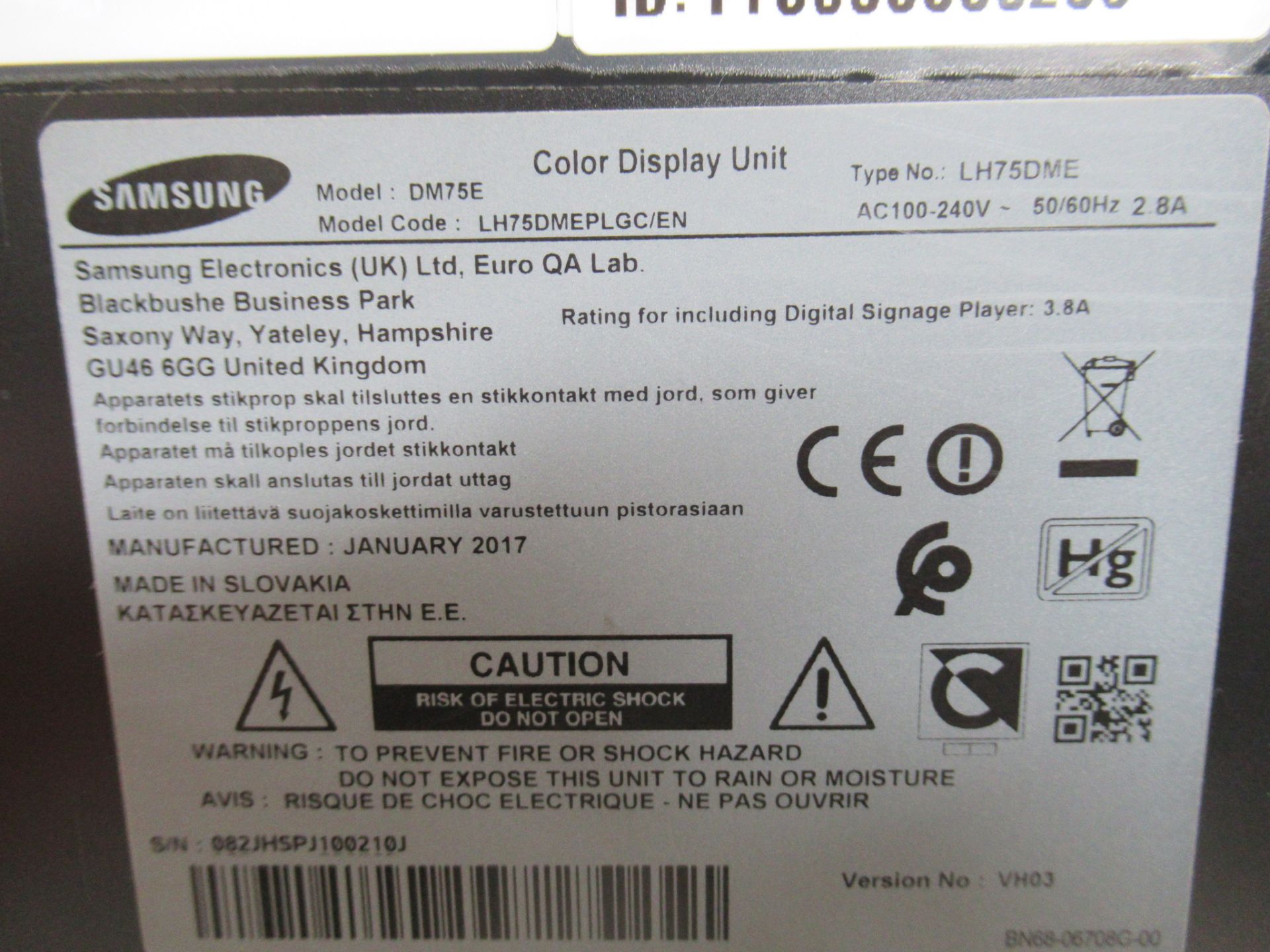 Samsung DM75E DME Series - 75" LED-backlit LCD display - Image 8 of 15