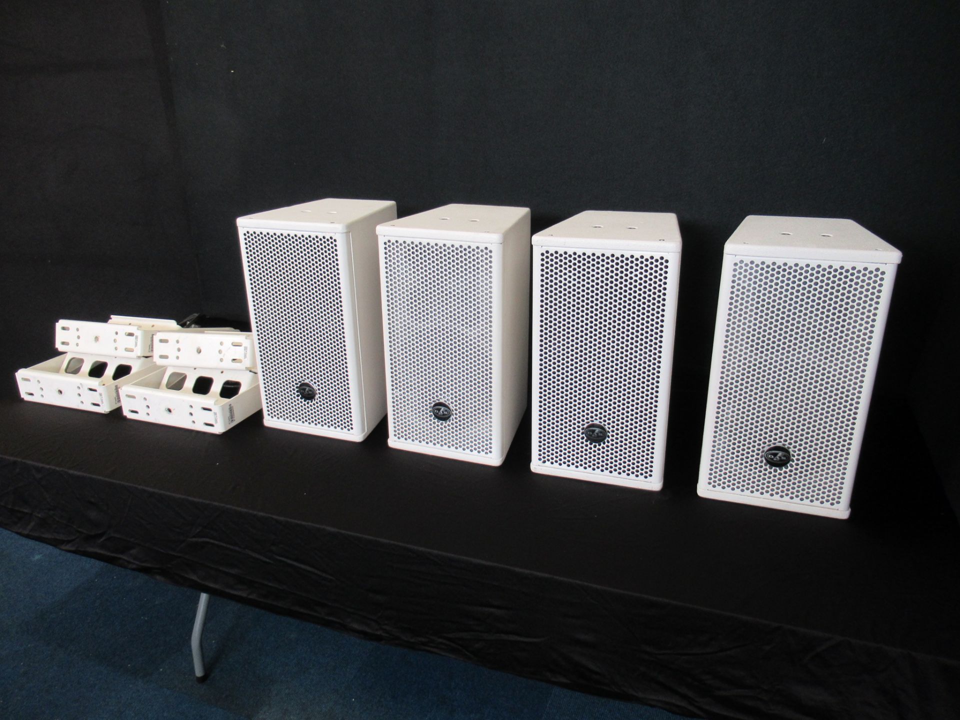 (4) DAS Audio Artec-508 White Speakers