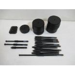 Round base short telescopic microphone stands