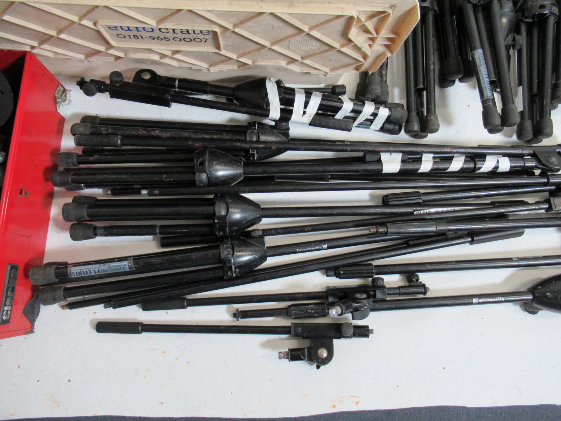 Assorted K&M microphone stands and parts for spares - Image 4 of 8