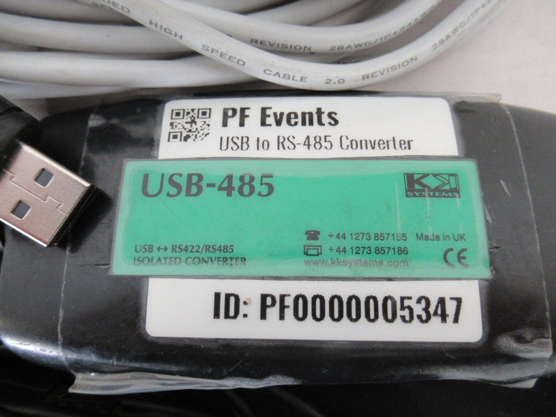 (2) KK Systems USB to RS485 isolated converters & (1) USB to RS232 adapter cable - Image 2 of 8