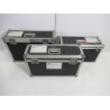 (3) Assorted Flight Cases for Screens