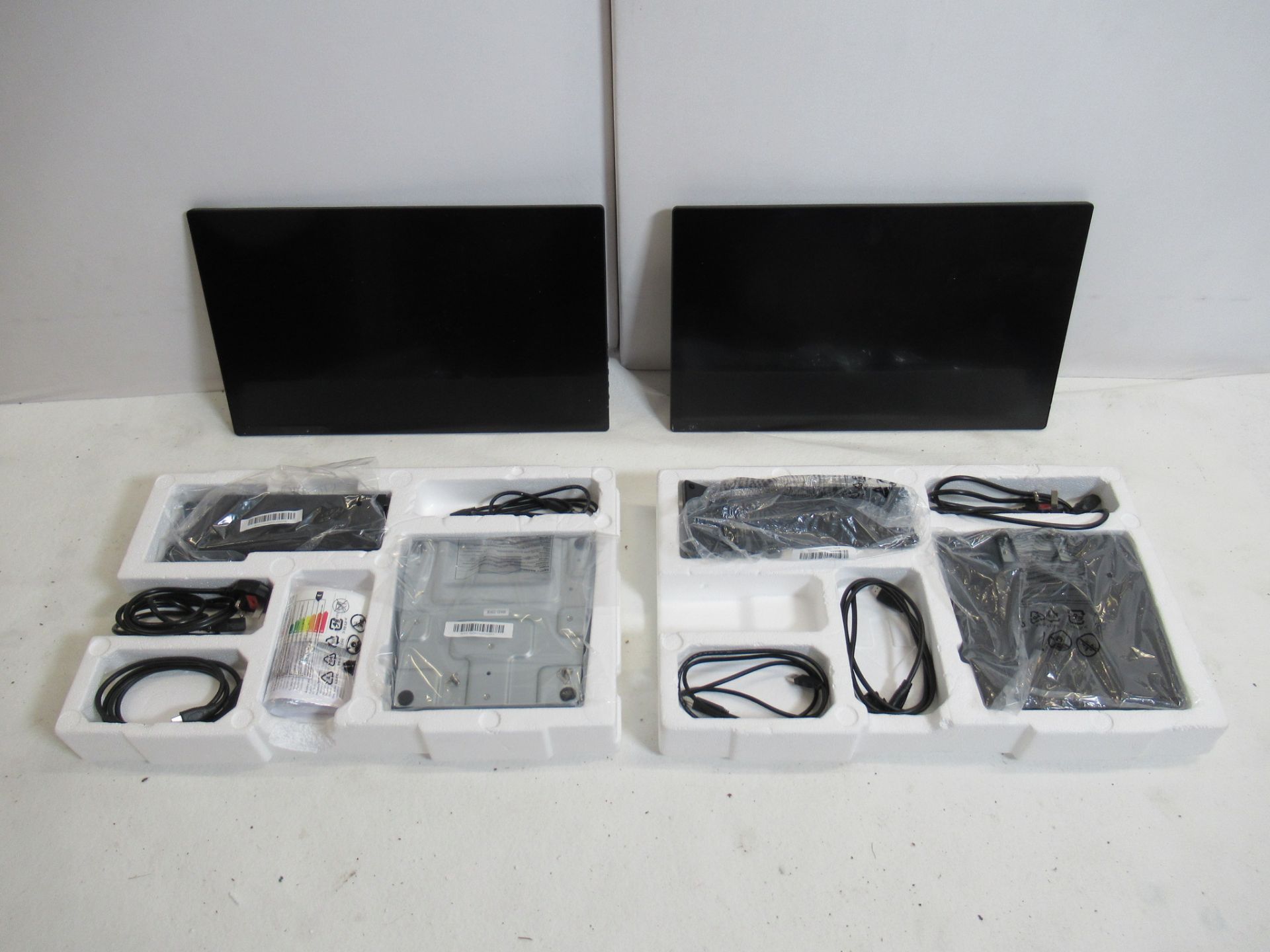 (2) iiyama ProLite T2452MSC-B1AG 24" LCD Touchscreen Monitors