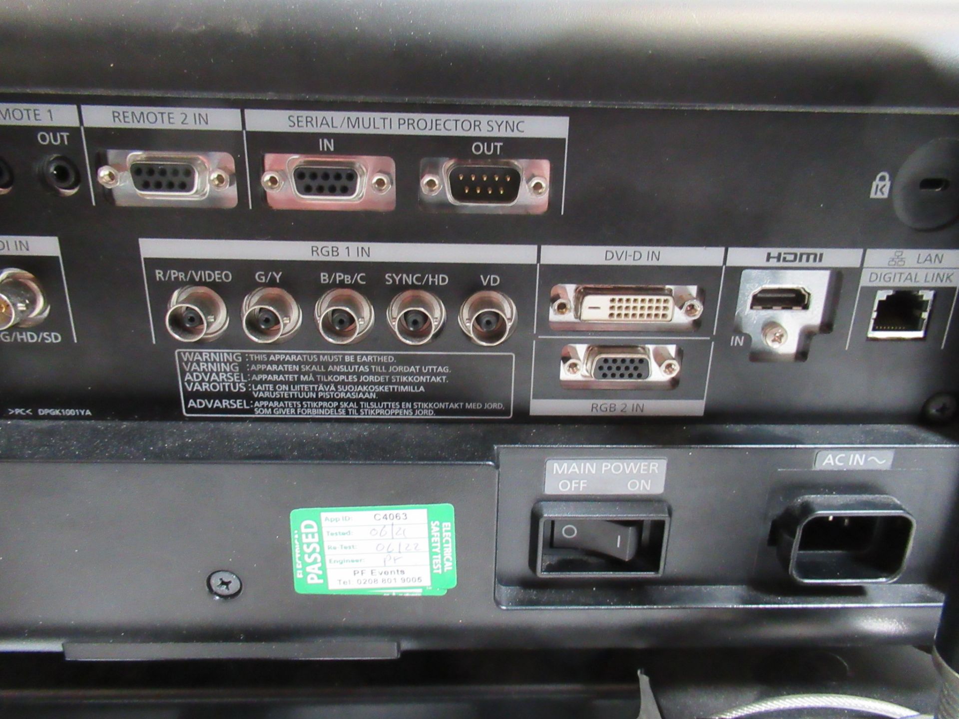 Panasonic PT-RZ770B WUXGA digital light processing projector - Image 8 of 18