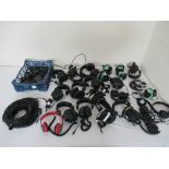 Twenty-Two assorted headphones