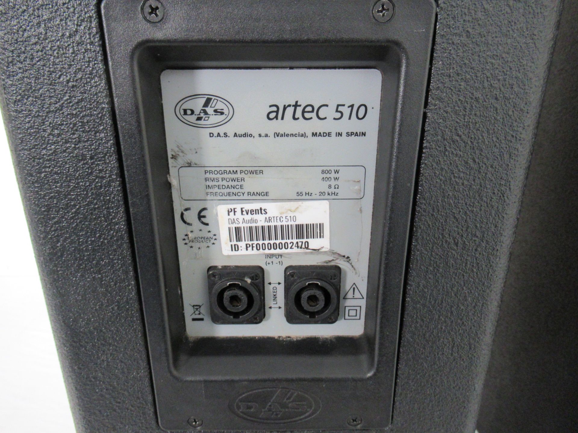 (2) DAS Audio Artec-510 Black Speakers - Image 6 of 12