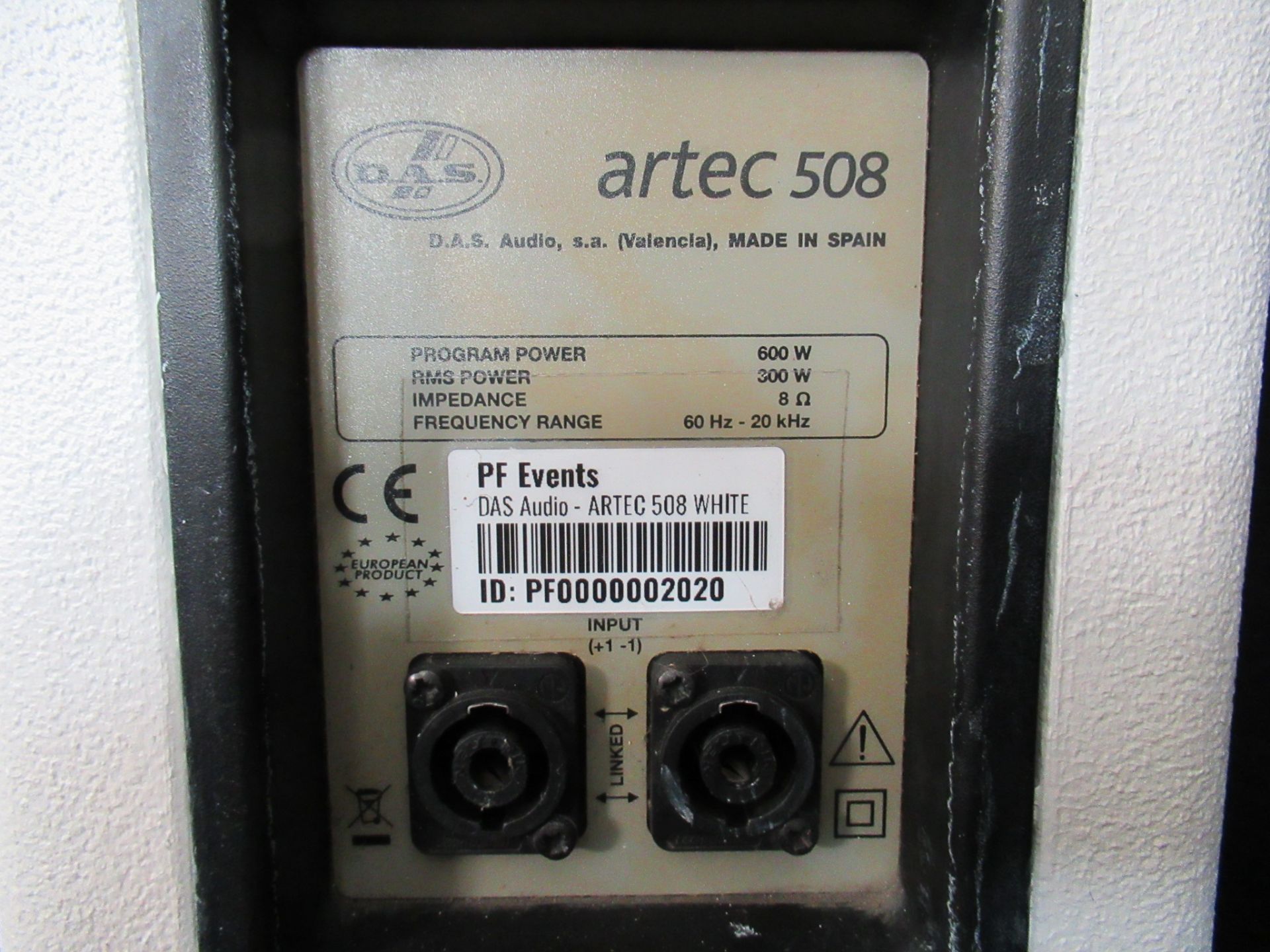 (4) DAS Audio Artec-508 White Speakers - Image 10 of 17