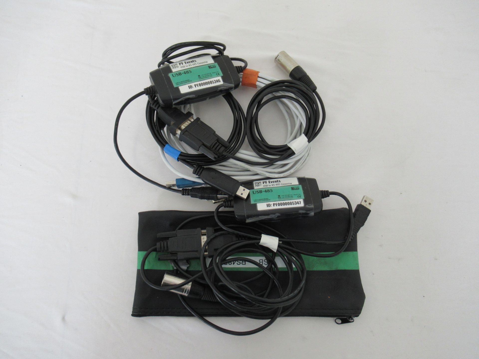 (2) KK Systems USB to RS485 isolated converters & (1) USB to RS232 adapter cable
