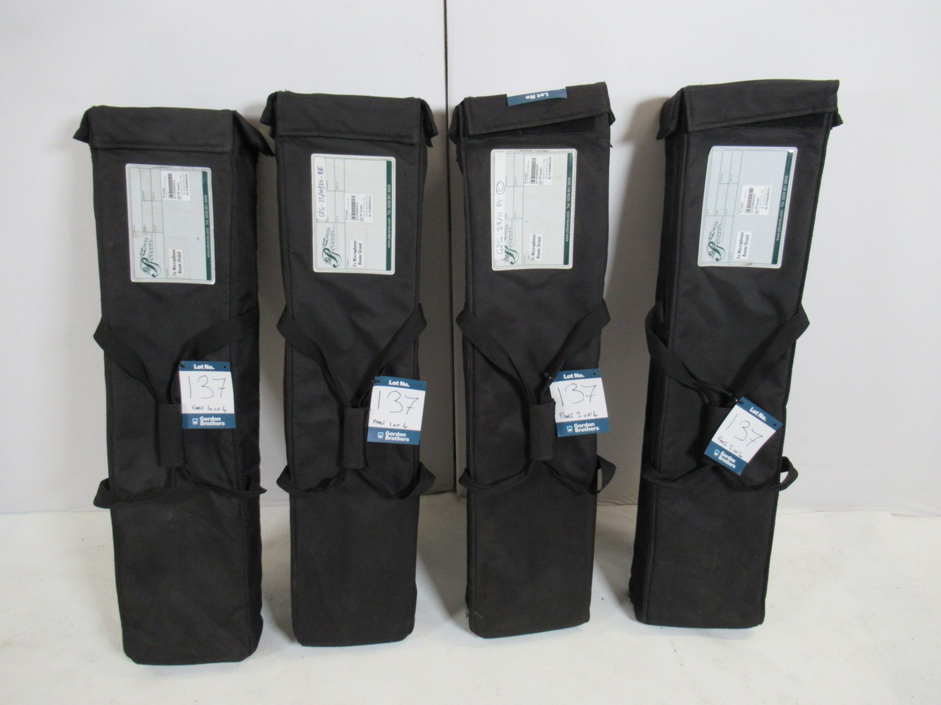 (8) K&M telescopic or fixed boom tripod microphone stands - Image 5 of 6