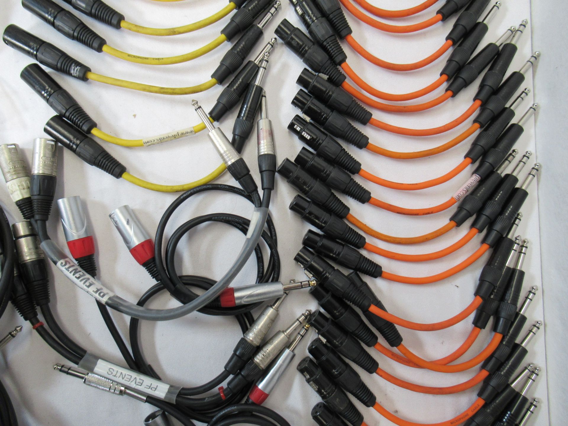 Quantity of balanced or unbalanced 1/4" Jack to M or F XLR adaptor cables - Image 4 of 10