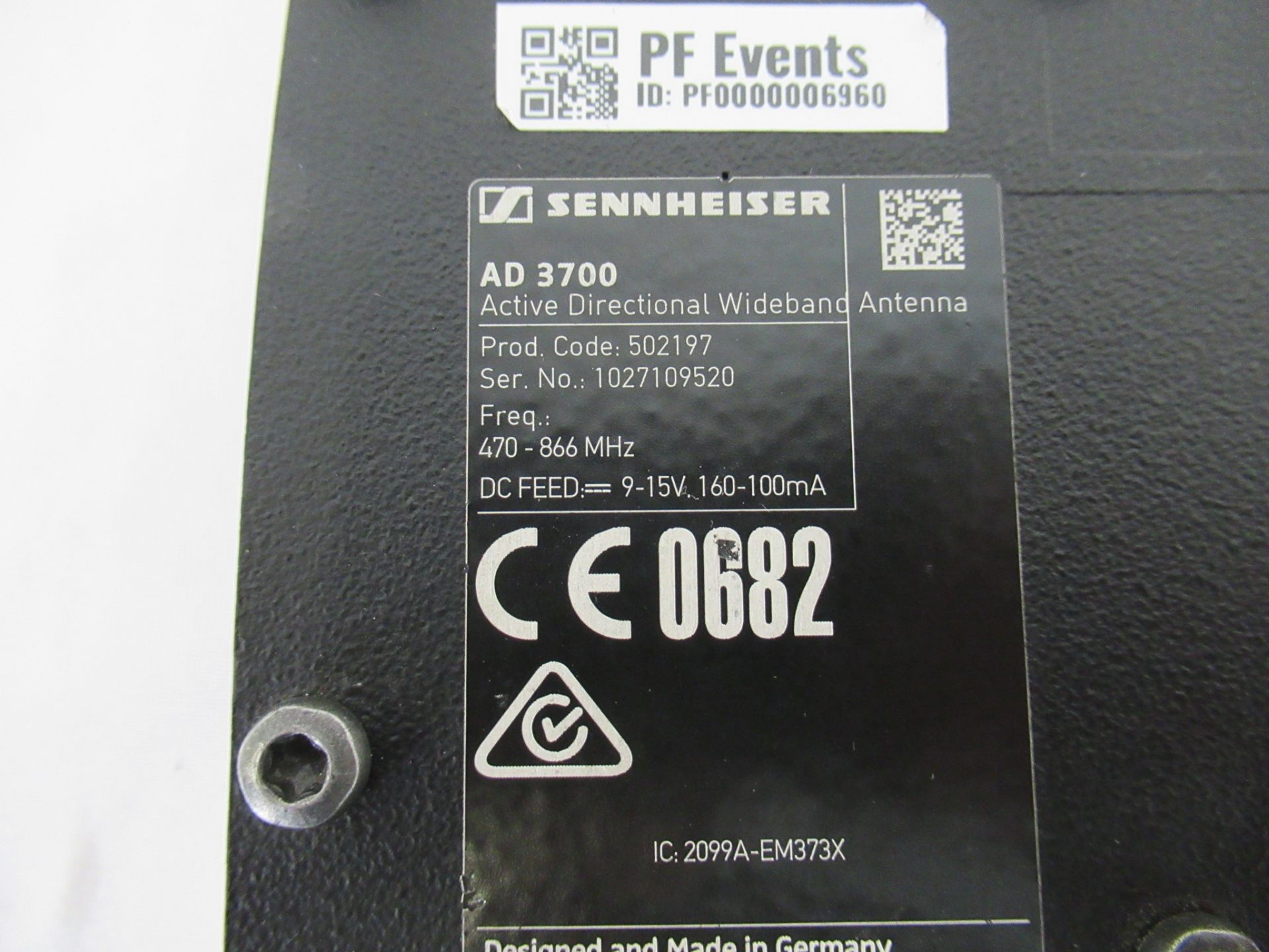 (2) Sennheiser AD 3700 Active Directional Wideband Antenna - Image 4 of 8