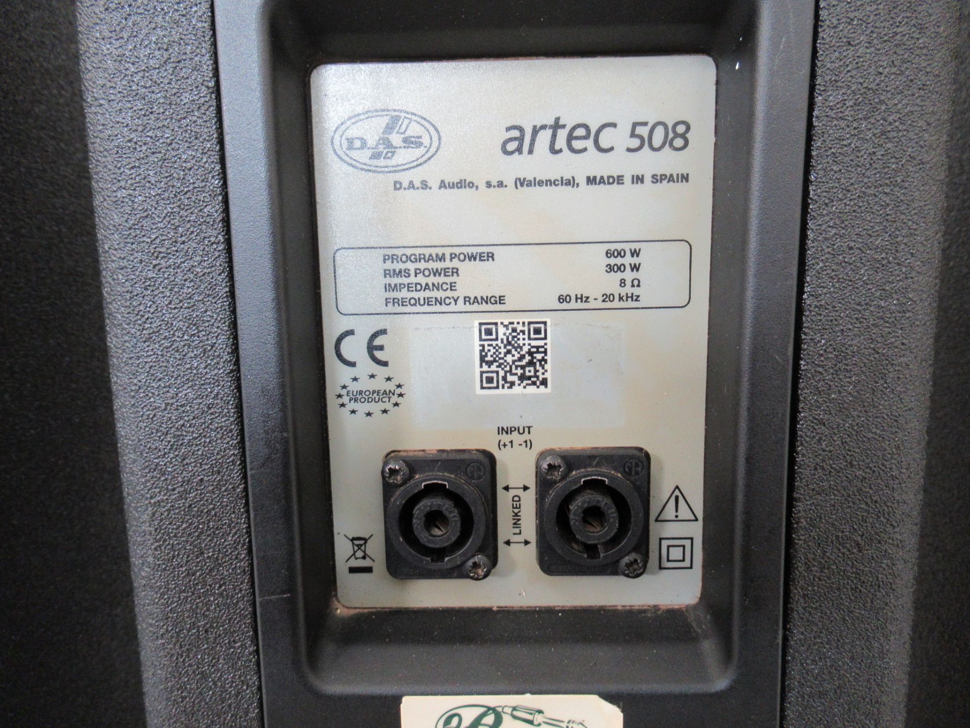 (4) DAS Audio Artec-508 Black Speakers - Image 9 of 19